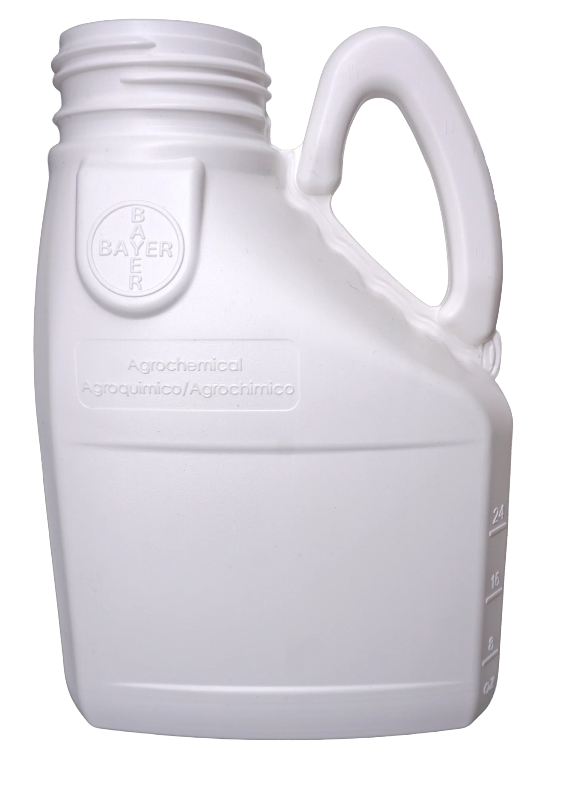 Bayer 75L solid white bottle